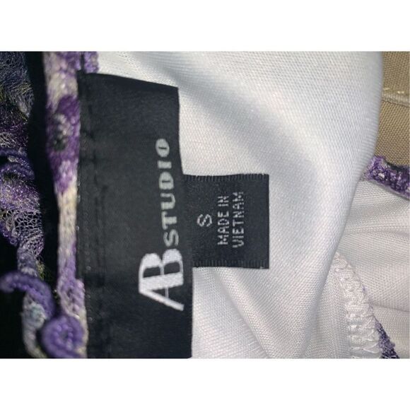 Y2K AB STUDIO Floral Mesh Top Size Small‎ - Picture 10 of 10